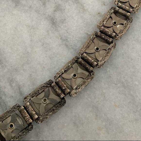 VTG 50s Glitter Confetti Lucite Western Bracelet - Picture 3 of 5